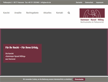 Tablet Screenshot of anwalt-hannover.eu